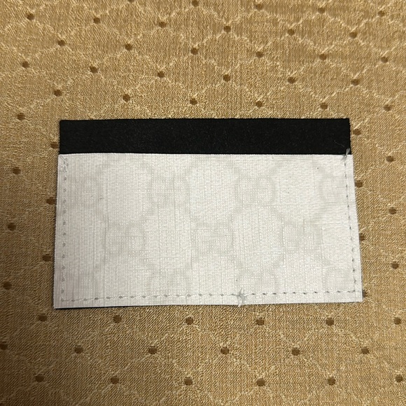 Upcycled White GG Card Holder/New - Picture 2 of 6